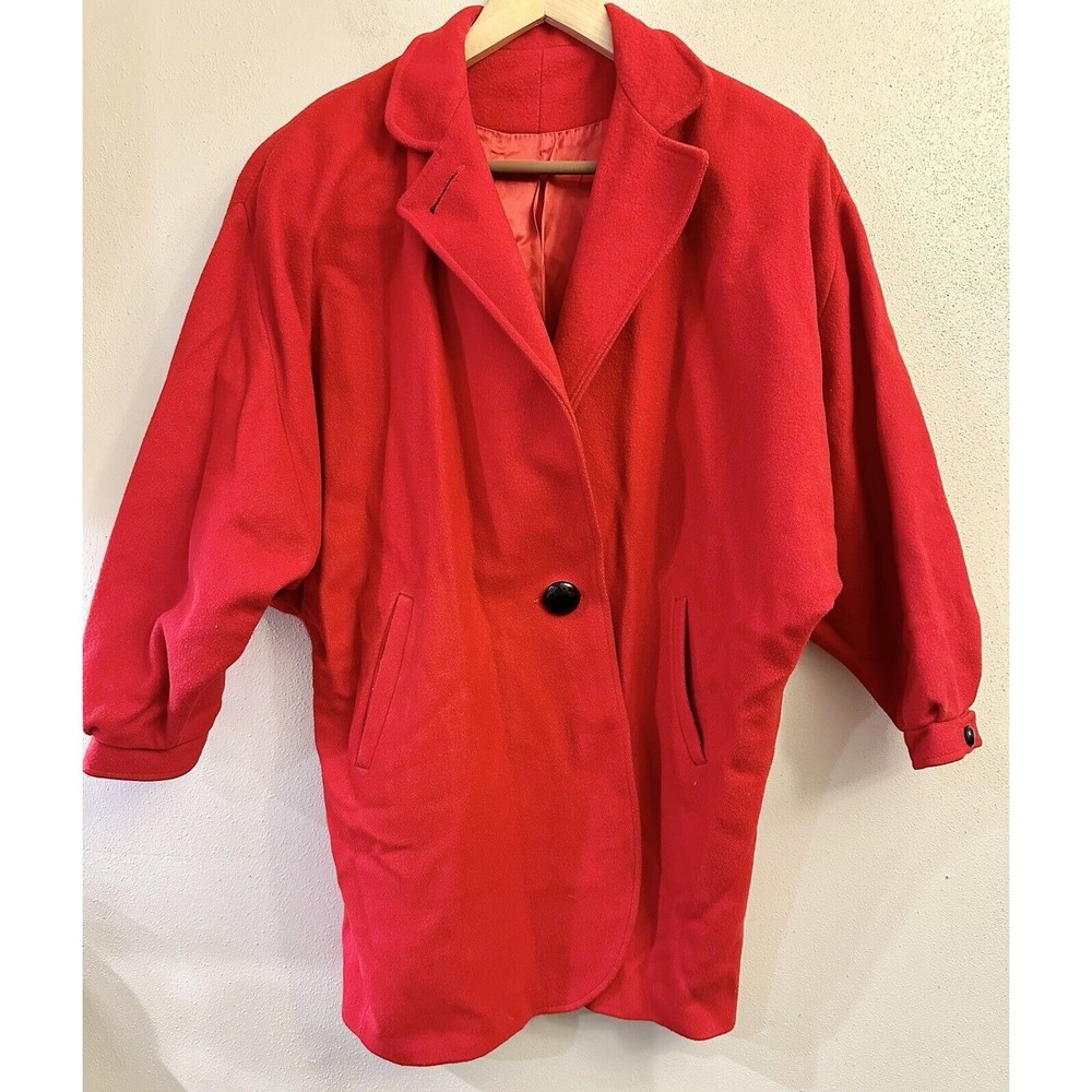 Vintage Wool Red Womans Knee Length Elegant Fashions Of New York‎